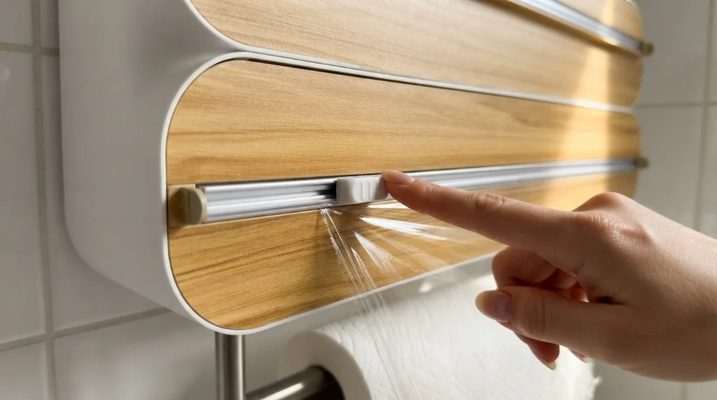 Smart Kitchen Space-Saving Finds: Magnetic Wrap Dispensers, Mini Heat Sealers & Vertical Rails