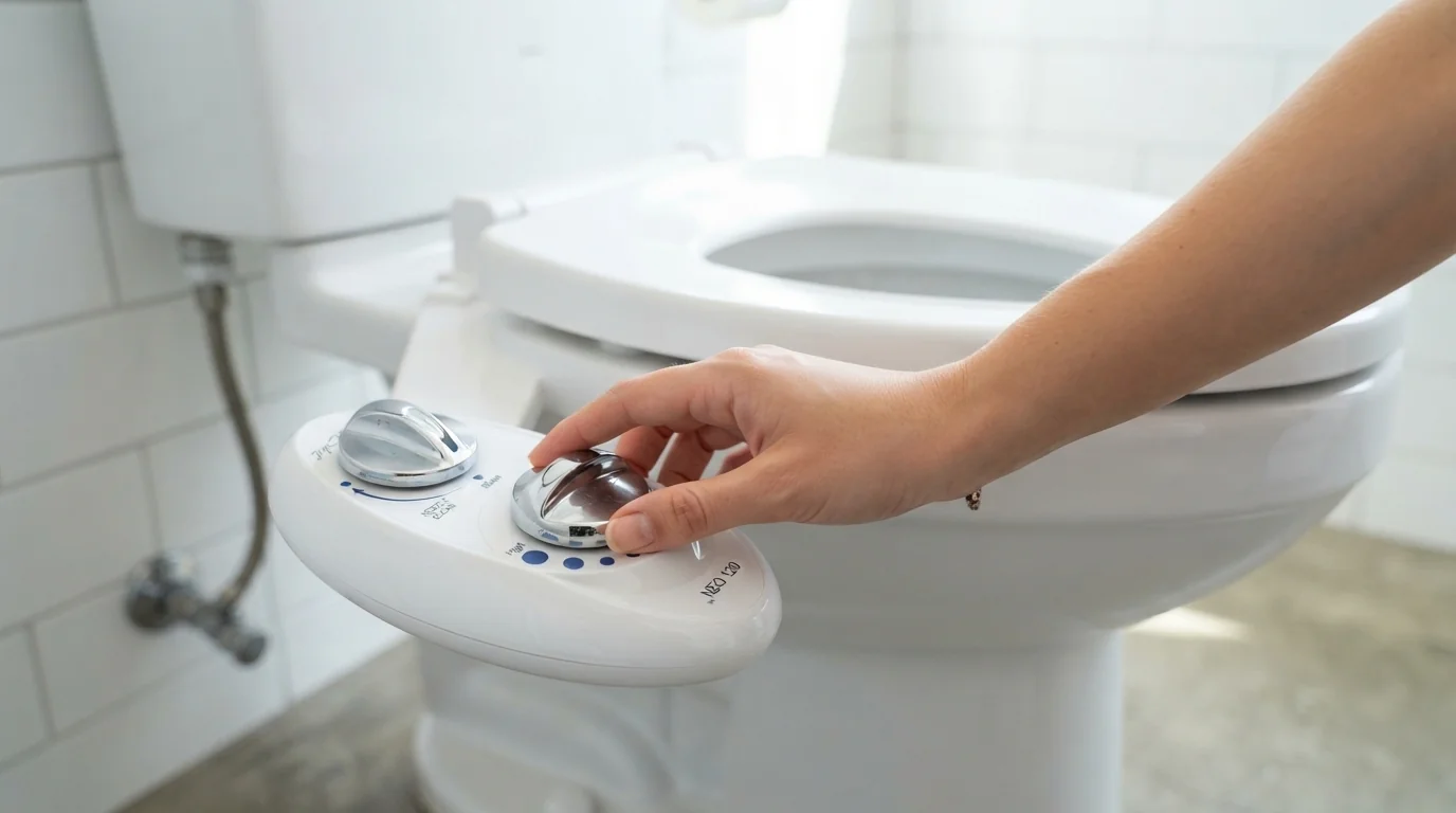 LUXE bidet neo 120 bidet attachment for toilet seat white hygienic self cleaning